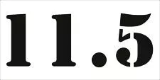 #11.5 Reusable Depth Marker Stencil – 12 Inch x 6 Inch with 4 Inch Lettering