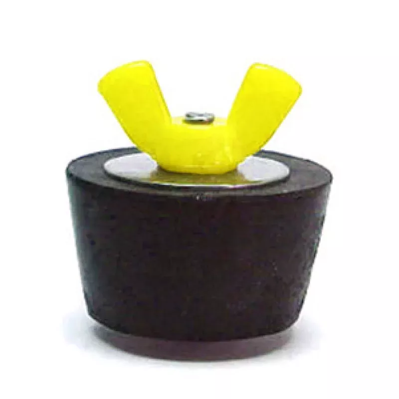 #7 Winter Plug 1.25 Pipe Colored Wingnut (Yellow), SP207CC