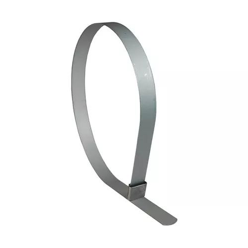Dixon 2 1/2 in. ID Center Punch Galvanized Steel Open End Band Clamp - 50 Qty